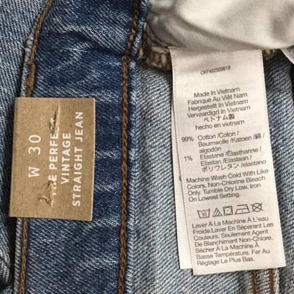 NEW Madewell Perfect‎ Vintage Straight Jean in Hoye Wash, 30 - Picture 14 of 15